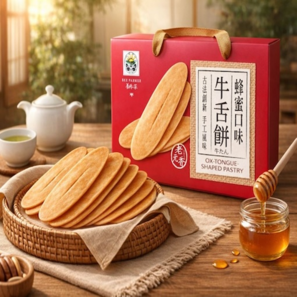<span>宜蘭在地伴手禮</span>蜂蜜牛舌餅禮盒